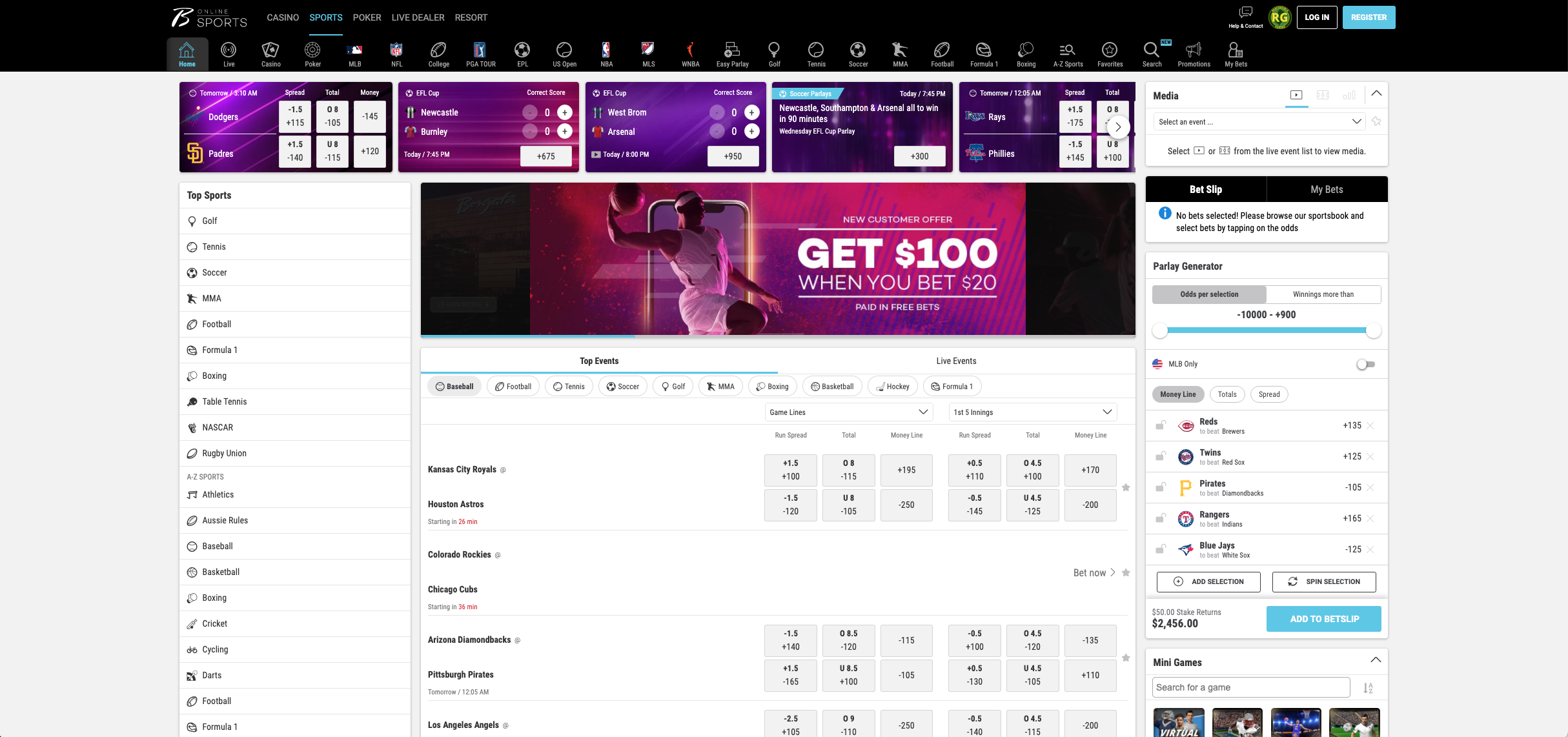 Borgata Online Sportsbook Website