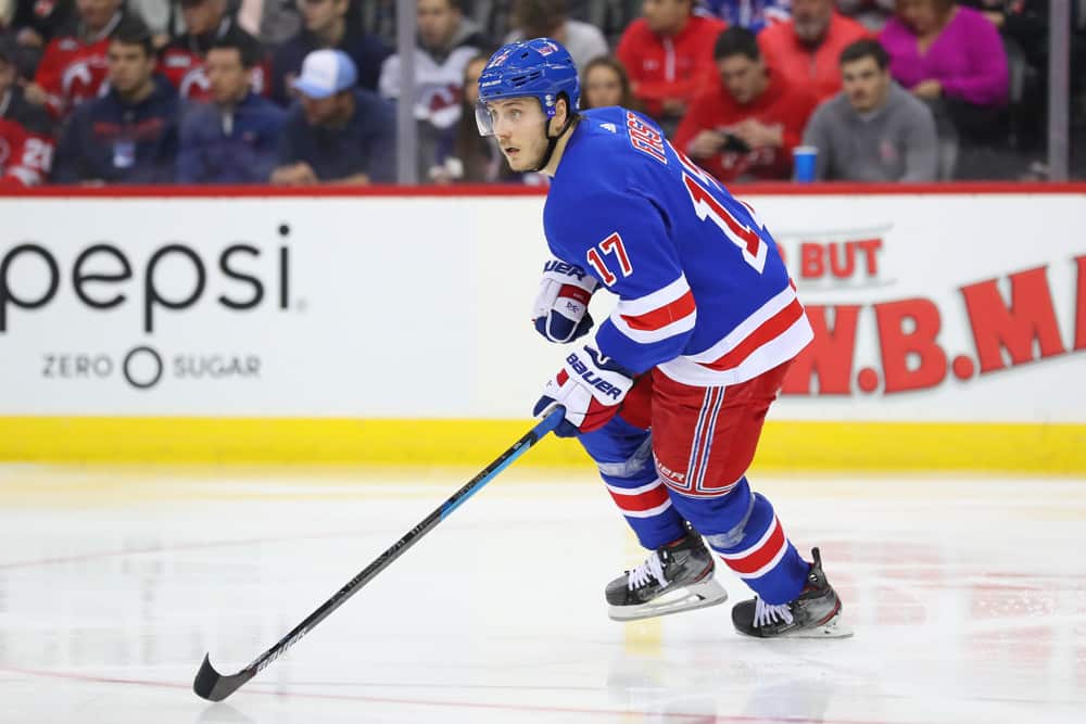 New York Rangers right wing Jesper Fast