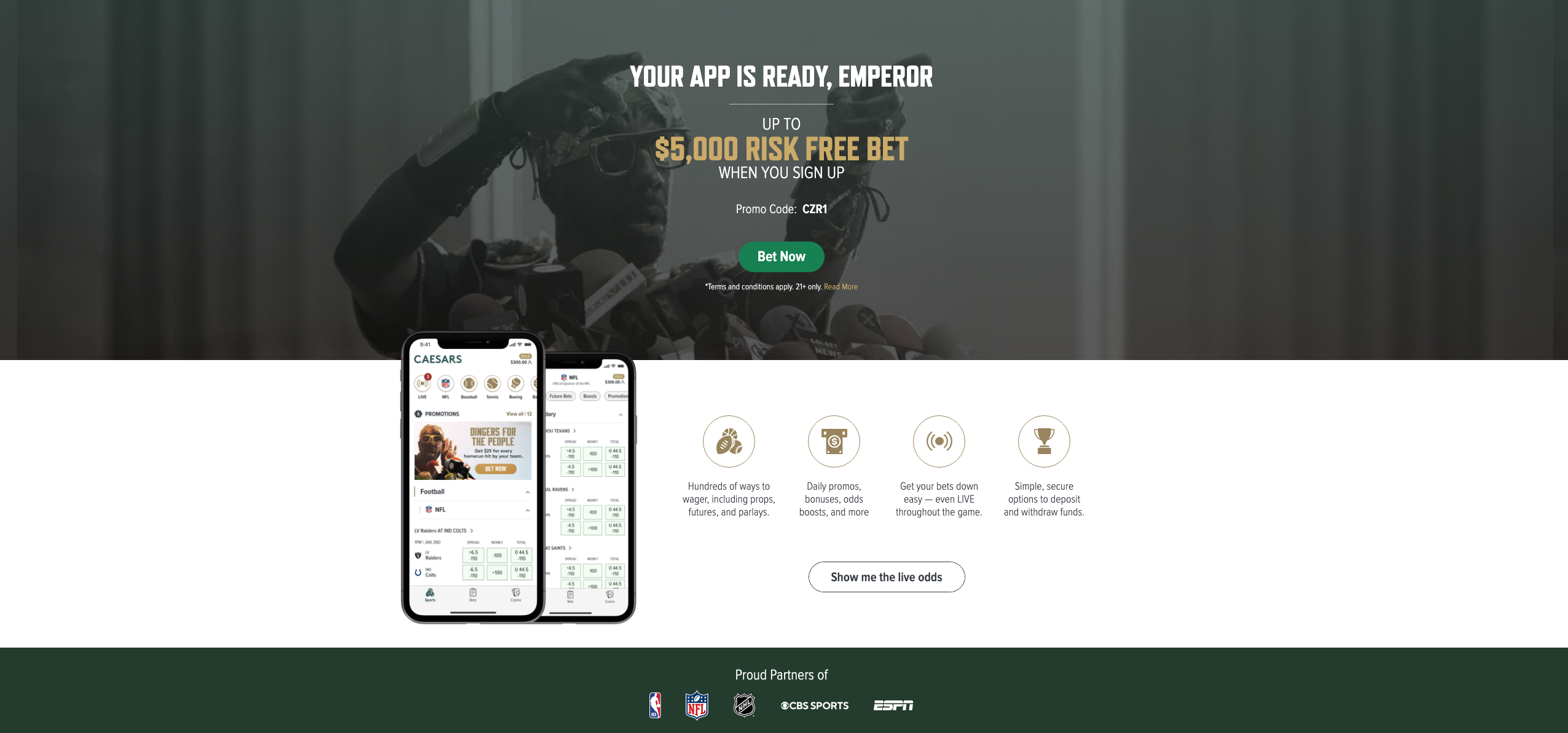 Caesars Sports Betting Site