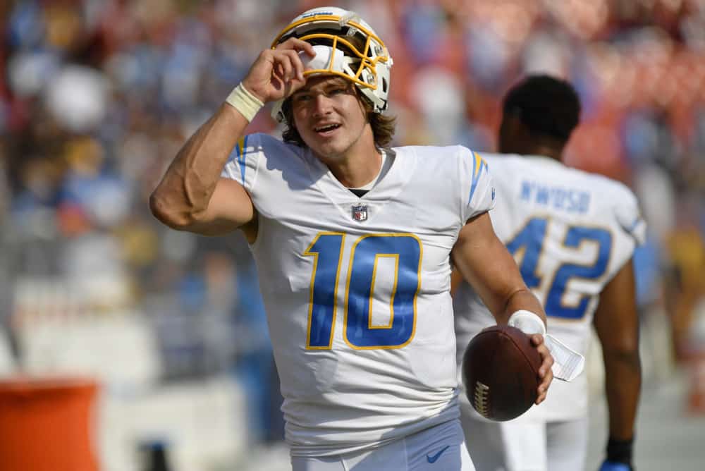 Justin Herbert is one our top DFS NFL Week 2 Picks