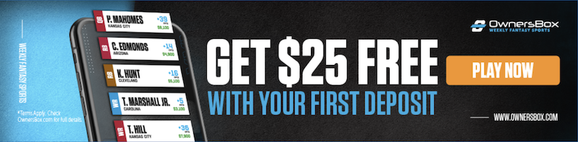 OwnersBox Super Bowl DFS Offer - Get $25 Free with your first deposit