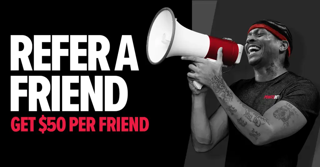 PointsBet-Refer-A-Friend Get $50 when you refer a friend