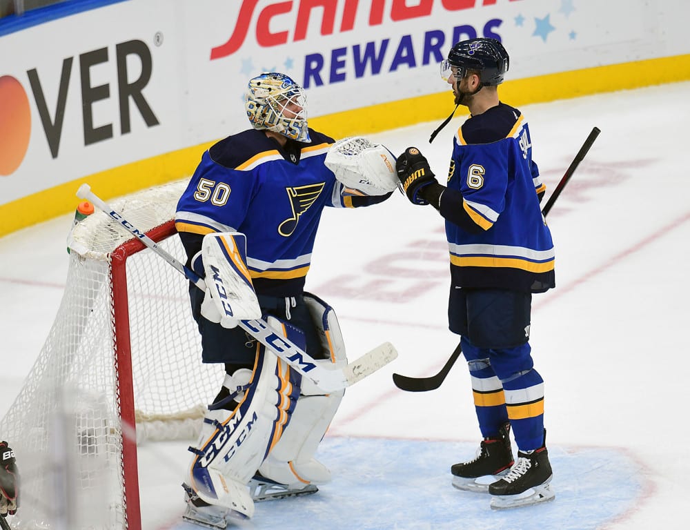 St. Louis Blues goaltender Jordan Binnington