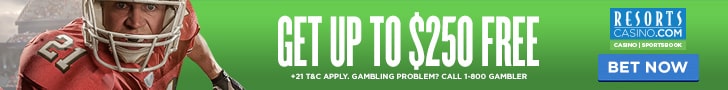 Resorts Online Sportsbook Offer: Get up to $250 in Free Bets.
